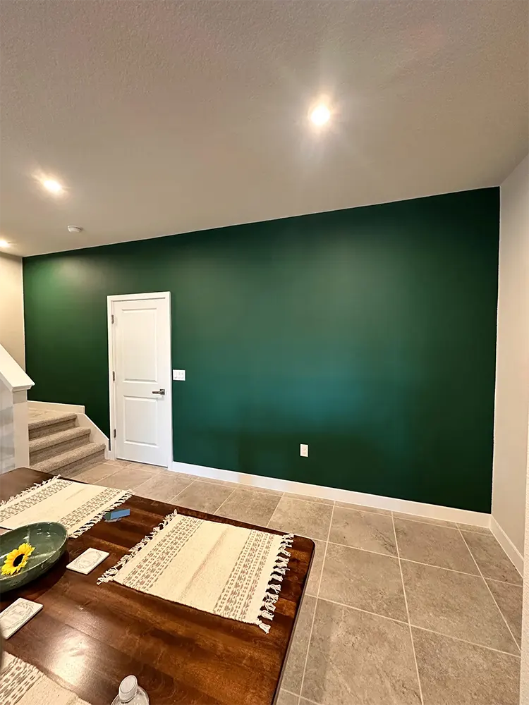 After painting